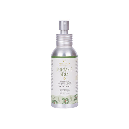 deodorante spray lentisco e salvia potentilla naturale piccoli passi green