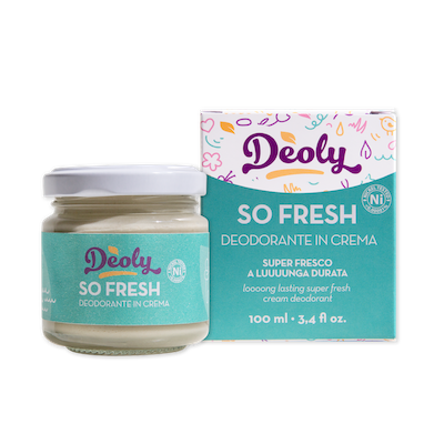 Deoly deodorante in crema so fresh lunga durata barattolo in vetro