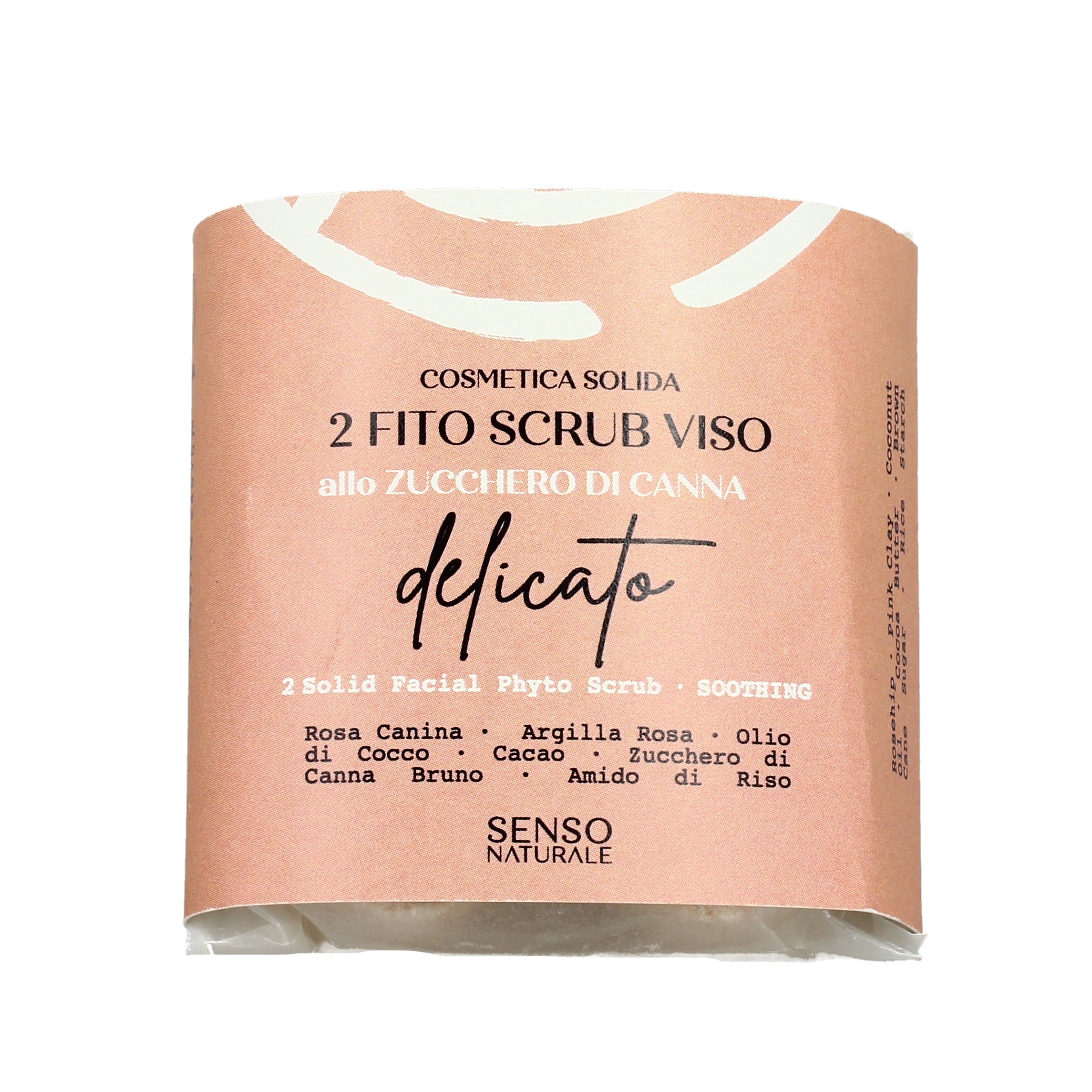 scrub viso allo zucchero di canna