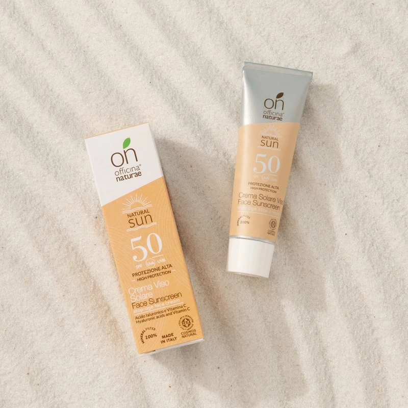 crema solare viso spf 50 officina naturae sostenibile piccoli passi green