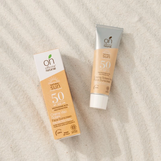 crema solare viso spf 50 officina naturae sostenibile piccoli passi green