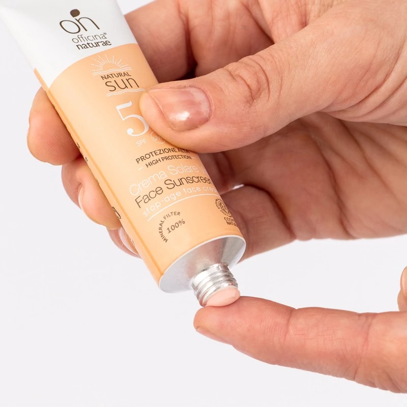 crema solare viso spf 50 officina naturae sostenibile piccoli passi green