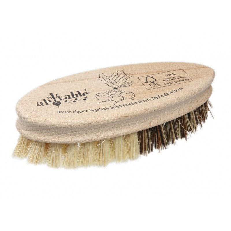 Spazzola per verdure doppio colore in legno Ah Table!